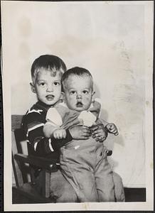 Joseph, 4, and Paul, 2, Sweeney have a baby sister, but their mother is still in a coma