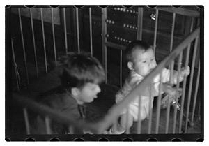 Children in a crib