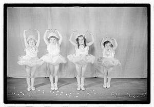Girl ballet dancers in costume