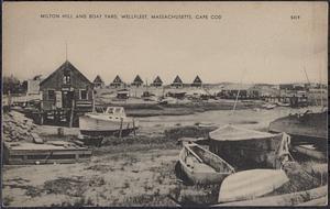 Milton Hill and boat yard, Wellfleet, Massachusetts, Cape Cod