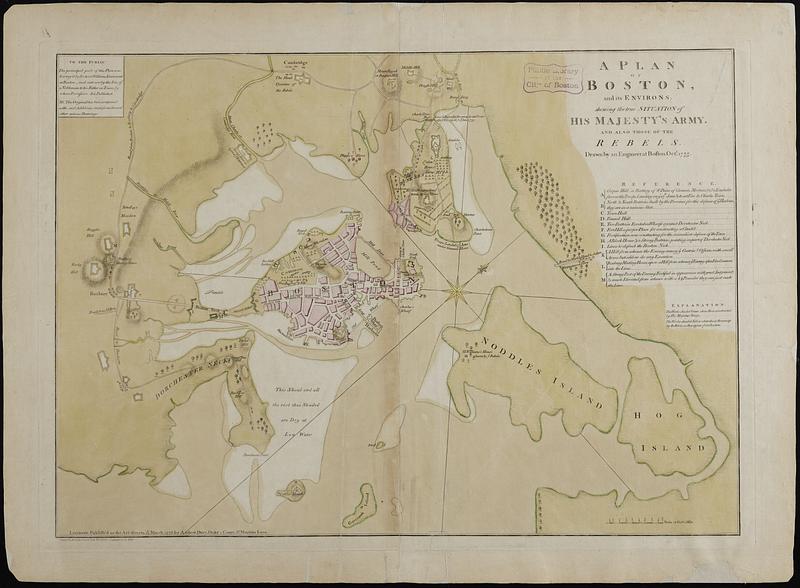 A plan of Boston, and its environs