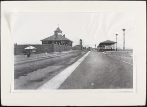 Boulevard scene near state bathhouse, police station and Rough Riders attraction