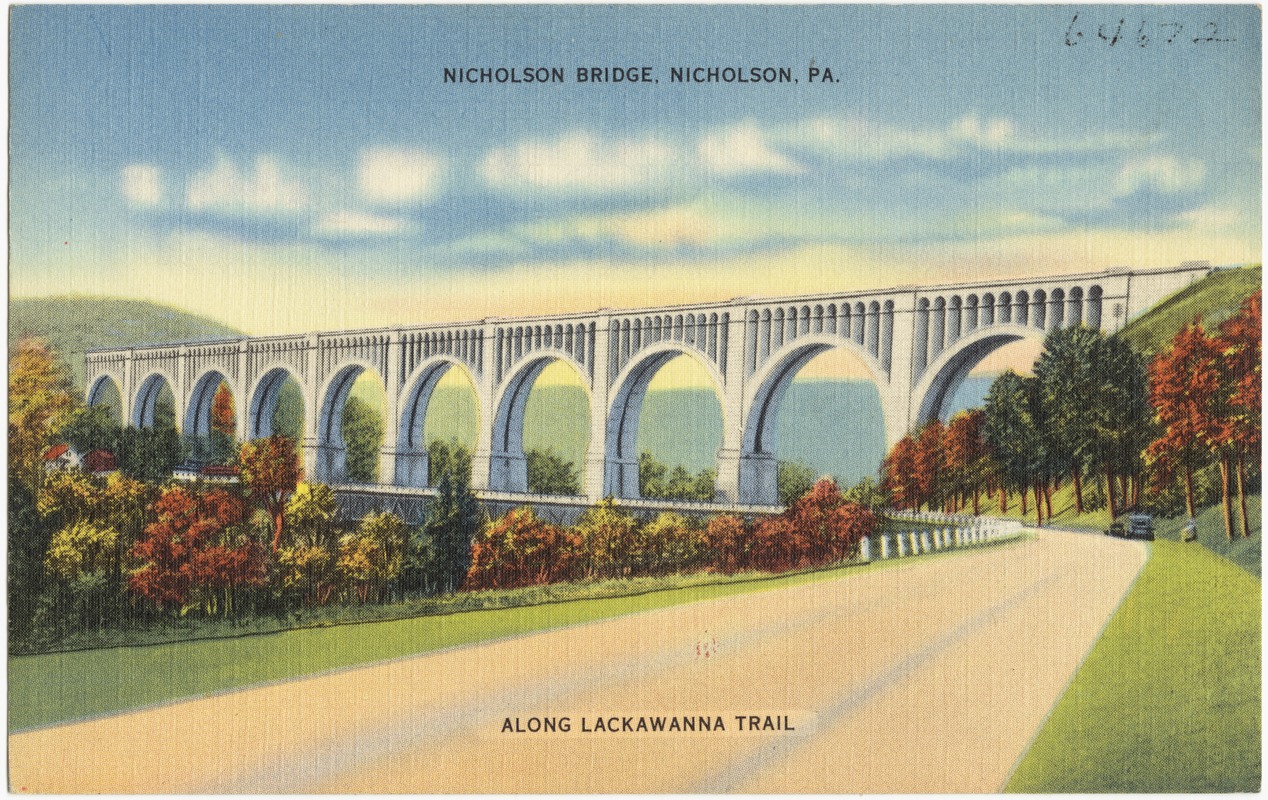 Nicholson Bridge, Nicholson, PA., along Lackawanna trail