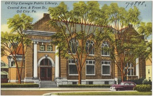 Oil City Carnegie Public Library, Central Ave. & Front St., Oil City, PA.