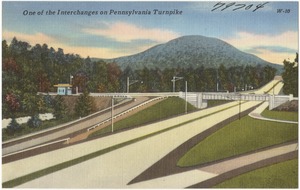 One of the interchanges on Pennsylvania Turnpike