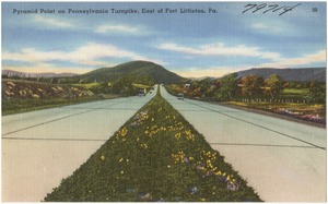 Pyramid Point on Pennsylvania Turnpike, east of Fort Littleton, Pa.