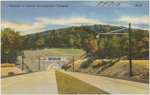 Entrance to tunnel, Pennsylvania Turnpike