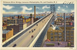 Delaware River Bridge, between Philadelphia, Pa. and Camden, N. J.
