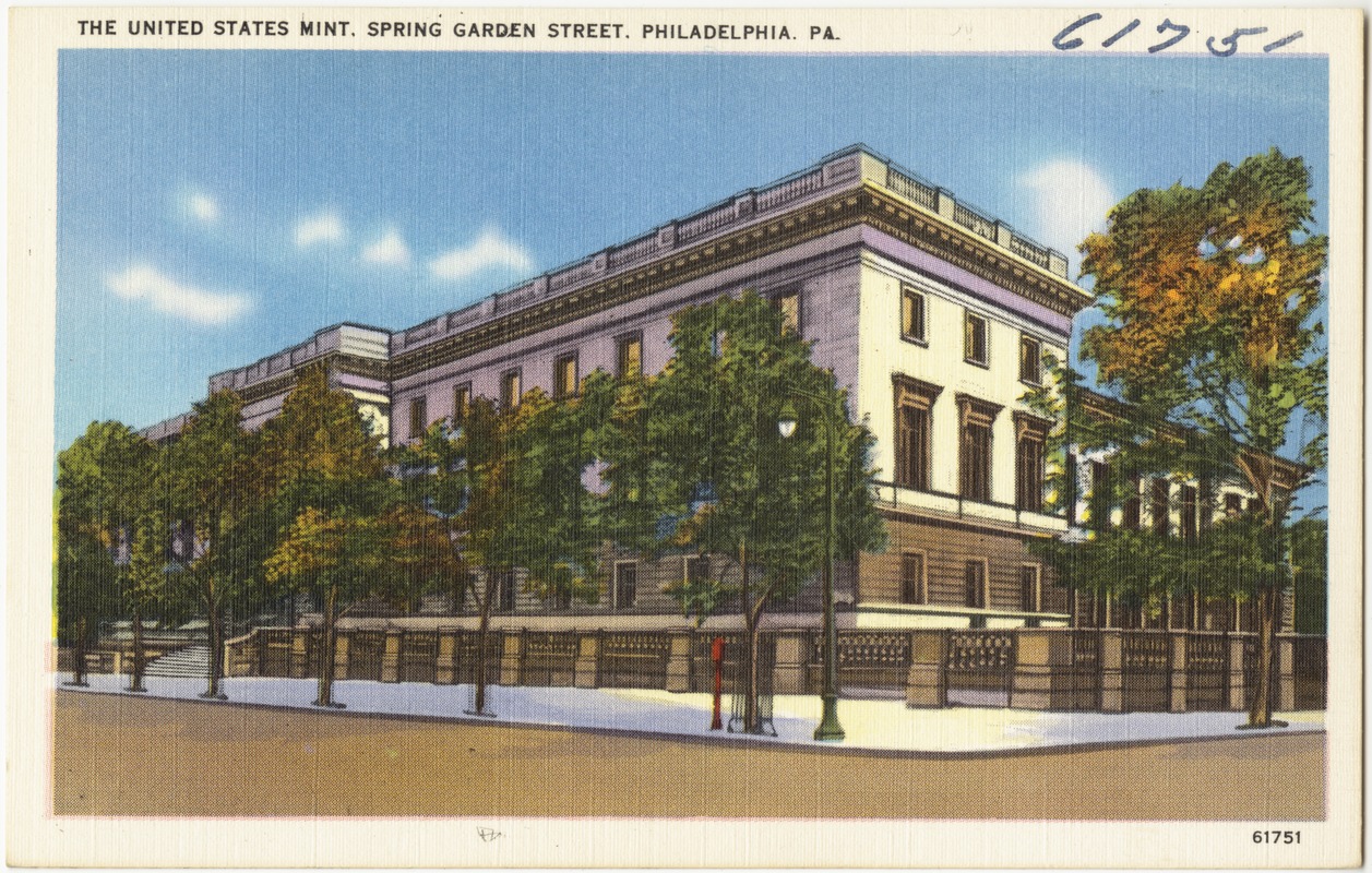 The United States Mint, Spring Garden Street, Philadelphia, PA.