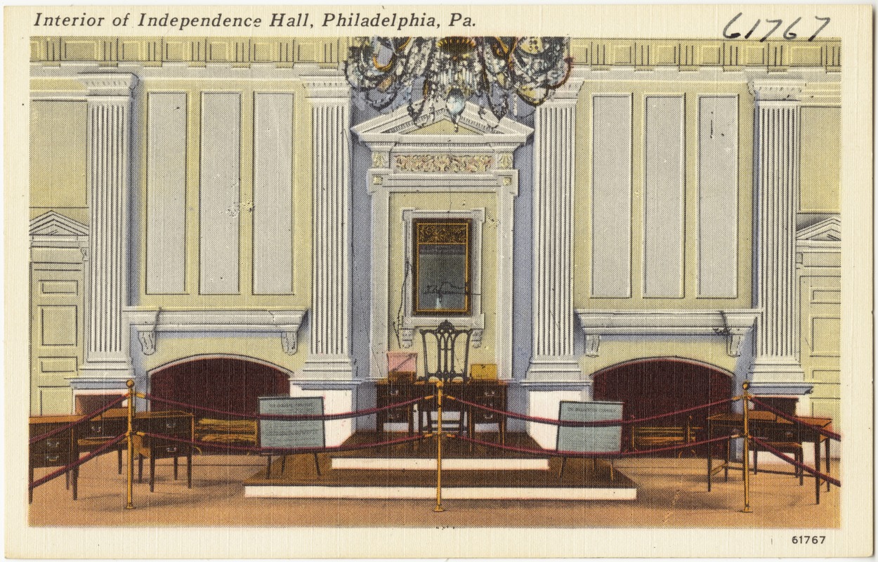 Interior of Independence Hall, Philadelphia, Pa.