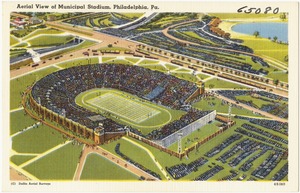 Aerial view of Municipal Stadium, Philadelphia, Pa.