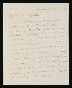 Letters from Edmund Quincy, Dedham, to Mrs. Hannah Cranch Bond Fifield, 1842 Aug 17 and 1843 Jul 11