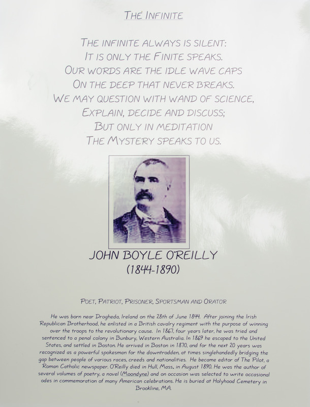 John Boyle O'Reilly memorial plaque