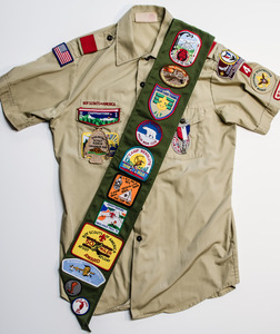 Boy Scout Uniform Sash and Shirt