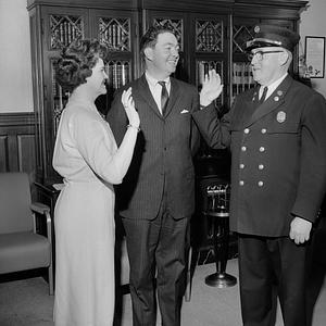 Mayor Edward J. Harrington & new fire chief, New Bedford