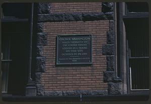 George Washington historical marker, Boston