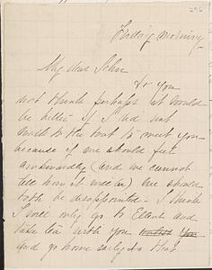 Letter from Mary W. Glover to John D. Long