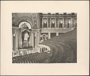 Interior view of Boston Opera House, auditorium