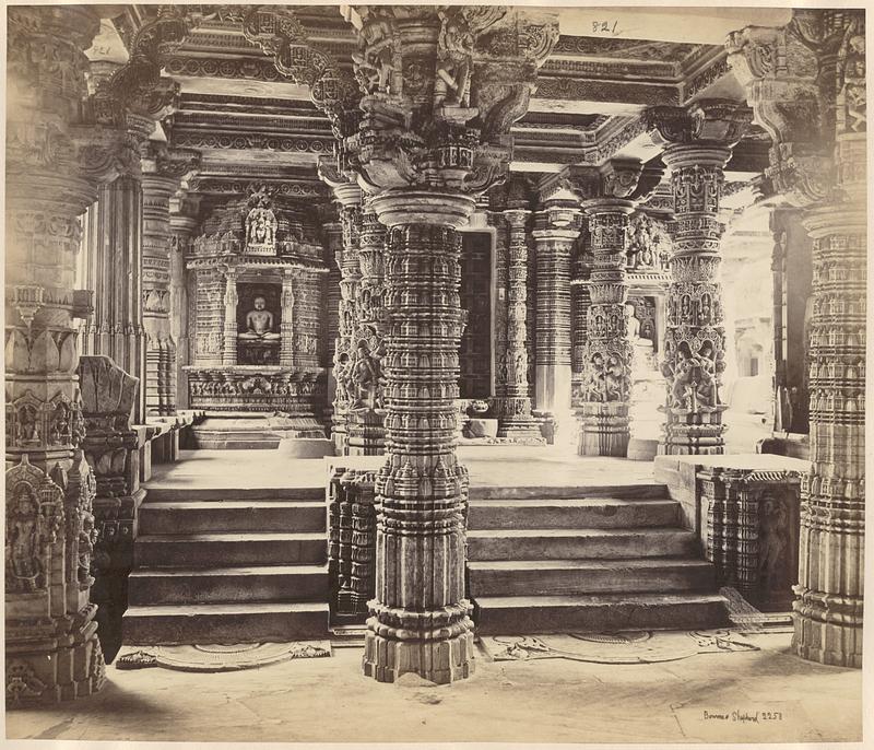 Mount Abu, Jain temple [i.e. Adinatha or Vimala Vasahi Temple], view of ...