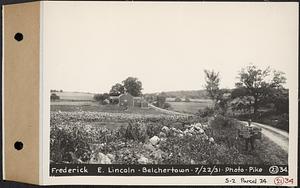 Contract No. 21, Portion of Ware-Belchertown Highway, Ware and Belchertown, land of Frederick E. Lincoln, Plan No. S-2, Belchertown, Mass., Jul. 22, 1931