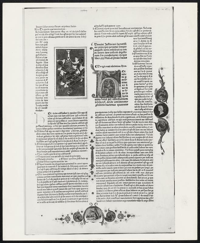 The first printed edition of the Digest of Justinian printed at Rome by ...