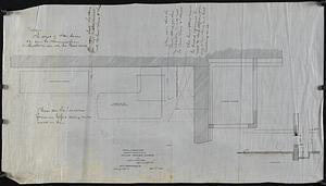 Sketch of mason work required in connection with electric passenger elevator