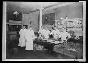 Interior of butcher’s shop