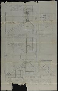 Full-scale drawing of windows, nave, and east elevation