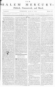 The Salem Mercury: Political, Commercial, and Moral