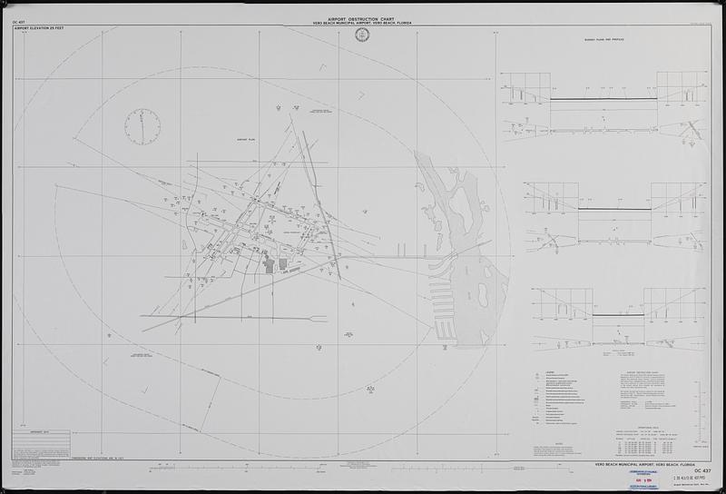 Airport obstruction chart, OC 437, Vero Beach Municipal Airport, Vero Beach, Florida