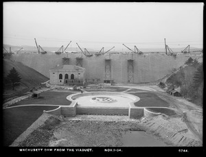 Wachusett Dam, from the viaduct, Clinton, Mass., Nov. 1, 1904