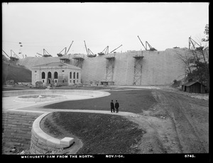 Wachusett Dam, from the north, Clinton, Mass., Nov. 1, 1904