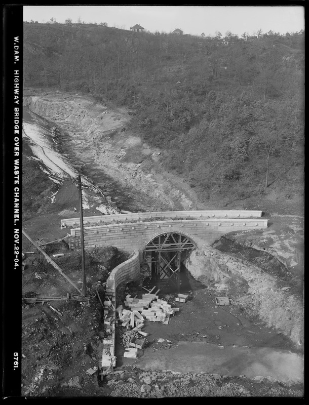 Wachusett Dam, highway bridge over waste channel, Clinton, Mass., Nov. 22, 1904