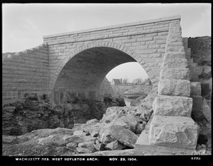 Wachusett Reservoir, West Boylston Arch, West Boylston, Mass., Nov. 23, 1904