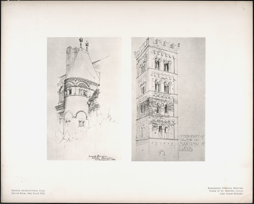 Romanesque Tourelle, Beauvais. Tower of St. Martino, Lucca