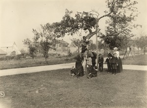 Kindergarten Students Outside at Jamaica Plain