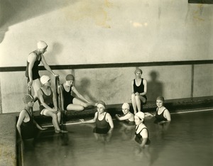 Upper School Girls swimming class