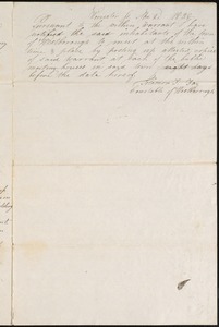 Town Meetings, 1838