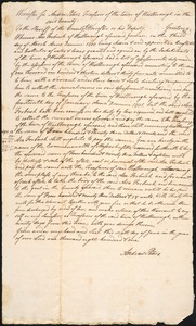 Warrant for the Arrest of the Tax Collector, 1801