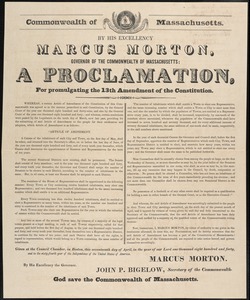 Proclamations Re: Representation in State Government, 1837, 1840