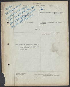 Sacco-Vanzetti Case Records, 1920-1928. Defense Papers. Hearing on Motion for New Trial, September 14, 1926. Box 20, Folder 2, Harvard Law School Library, Historical & Special Collections