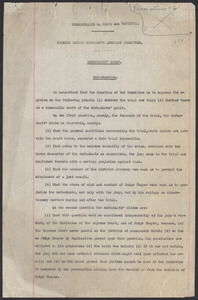 Sacco-Vanzetti Case Records, 1920-1928. Defense Papers. Defendants' Brief before Governor's Advisory Committee, 1927. Box 20, Folder 3, Harvard Law School Library, Historical & Special Collections