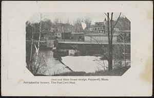 Dam and Main Street Bridge, paper mill