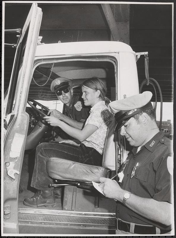 21-yr-old girl, trailer-truck driver