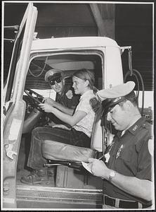 21-yr-old girl, trailer-truck driver