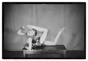 Girl acrobat in costume