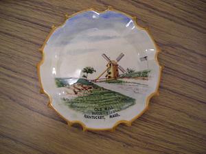 Old mill built 1746 painted dish
