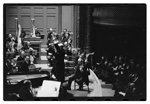 Orchestra performance, Boston Symphony Hall