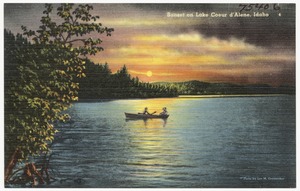 Sunset on Lake Coeur d'Alene, Idaho