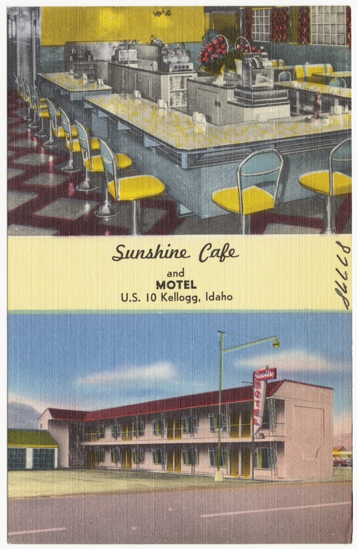 Sunshine Café and Motel, U.S. 10, Kellogg, Idaho